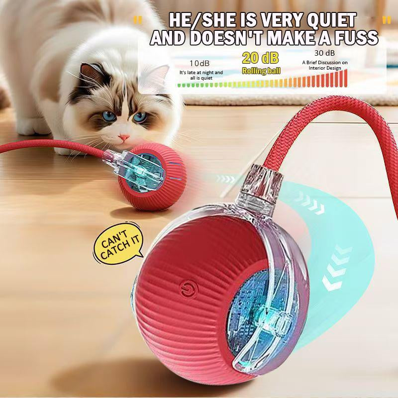 ROZINO Interactive Dog & Cat Toys 2025 Upgraded Durable USB Rechargeable Automatic Rolling Ball with Obstacle Avoidance Technology for Small Medium Large Pets